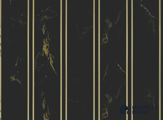 Brown Marble Louver PN 05629 8 ft x 6 inch Charcoal Panel - 11 mm | Suitable for Feature Wall, TV Unit & Living Room | Width is Subjected to 5% Variation
