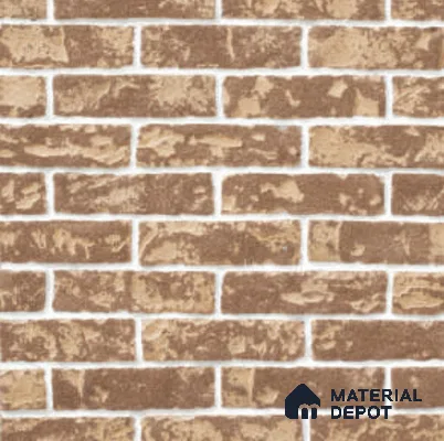 Rusted Brick Series WL 00415 C Concrete Panel 9 in x 2 in - 18 mm