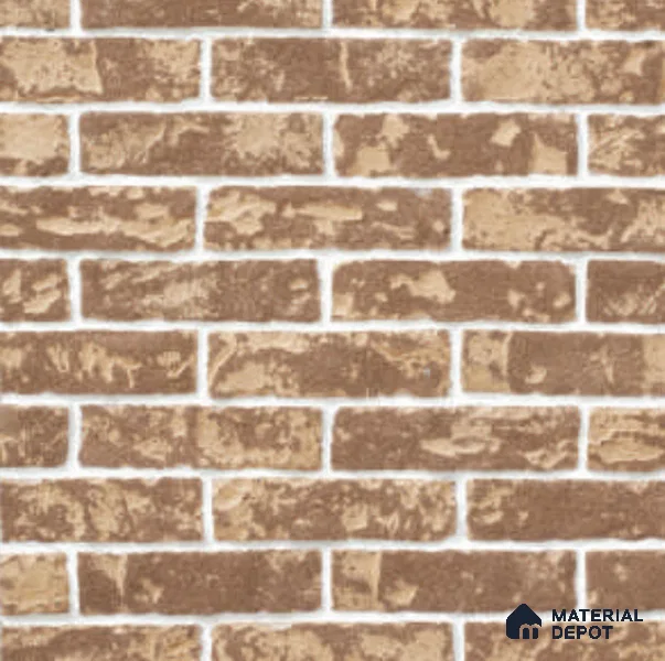 Rusted Brick Series WL 00415 C Concrete Panel 9 in x 2 in - 18 mm