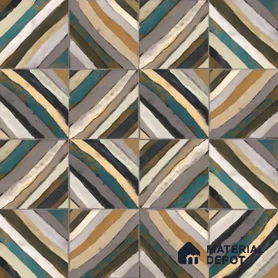 TL 11020 TP-013 8 in x 8 in Matte Finish Vitrified Tile - 9 mm | Please Expect a Slight Variation of Pattern