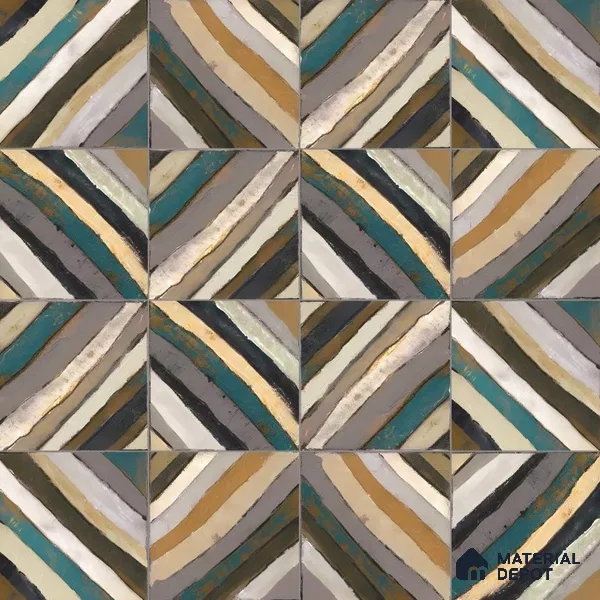 TL 11020 TP-013 8 in x 8 in Matte Finish Vitrified Tile - 9 mm | Please Expect a Slight Variation of Pattern