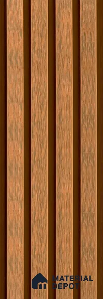 PN 06369 B WPC 3/4 Design 9.6 ft x 8.6 inch Exterior Wall Panel - 26 mm | Suitable for Facade, Balcony, Cafeteria | Suitable for Balcony, Facade & Open Area | Width is Subjected to 5% Variation