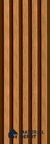 PN 06369 C WPC Slim Design 9.6 ft x 8.6 inch Exterior Wall Panel - 26 mm | Suitable for Facade, Balcony, Cafeteria | Suitable for Balcony, Facade & Open Area | Width is Subjected to 5% Variation