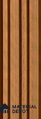 PN 06369 D WPC Barcode Design 8 ft x 8.6 inch Exterior Wall Panel - 26 mm | Suitable for Facade, Balcony, Cafeteria | Suitable for Balcony, Facade & Open Area | Width is Subjected to 5% Variation
