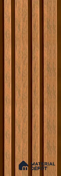 PN 06369 D WPC Barcode Design 8 ft x 8.6 inch Exterior Wall Panel - 26 mm | Suitable for Facade, Balcony, Cafeteria | Suitable for Balcony, Facade & Open Area | Width is Subjected to 5% Variation