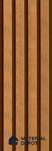 PN 06369 E WPC 3/4 Design 8 ft x 8.6 inch Exterior Wall Panel - 26 mm | Suitable for Facade, Balcony, Cafeteria | Suitable for Balcony, Facade & Open Area | Width is Subjected to 5% Variation