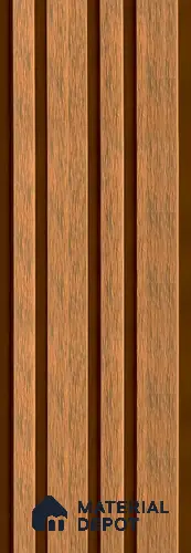 PN 06369 WPC Barcode Design 9.6 ft x 8.6 inch Exterior Wall Panel - 26 mm | Suitable for Facade, Balcony, Cafeteria | Suitable for Balcony, Facade & Open Area | Width is Subjected to 5% Variation