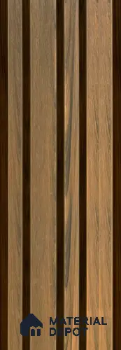 PN 06366 D WPC Barcode Design 8 ft x 8.6 inch Exterior Wall Panel - 26 mm | Suitable for Facade, Balcony, Cafeteria | Suitable for Balcony, Facade & Open Area | Width is Subjected to 5% Variation