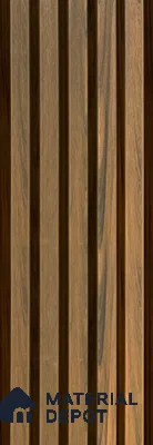 PN 06366 F WPC Slim Design 8 ft x 8.6 inch Exterior Wall Panel - 26 mm | Suitable for Facade, Balcony, Cafeteria | Suitable for Balcony, Facade & Open Area | Width is Subjected to 5% Variation
