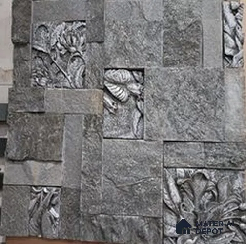 WL 00376 Ash Cluster 450 x 300 mm Natural Stone Wall Cladding |  Stone is a Natural Product, Please Expect Variation in Shades