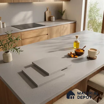 Terrazzo Counter Top Slab TL 12658 B Galaxy Bronze 8 ft x 2.62 ft Full Body Vitrified Matte Finish - 15 mm | Suitable For Counter Top, Dining Table Top & Window Frame