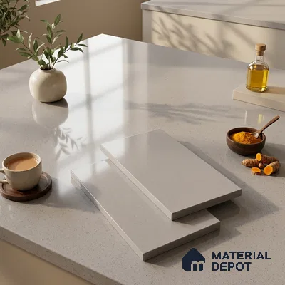 Terrazzo Counter Top Slab TL 12658 Galaxy Bronze 8 ft x 2.62 ft Full Body Vitrified Glossy Finish - 15 mm | Suitable For Counter Top, Dining Table Top & Window Frame
