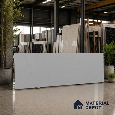 Terrazzo Counter Top Slab TL 12659 B Galaxy Steel 8 ft x 2.62 ft Full Body Vitrified Matte Finish - 15 mm | Suitable For Counter Top, Dining Table Top & Window Frame