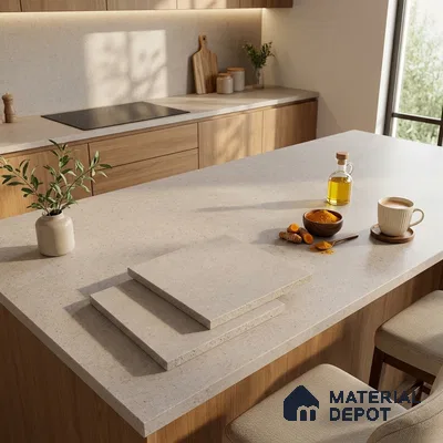 Stone Counter Top Slab TL 12676 Granora Bronze 8 ft x 2.62 ft Full Body Vitrified Matte Finish - 15 mm | Suitable For Counter Top, Dining Table Top & Window Frame