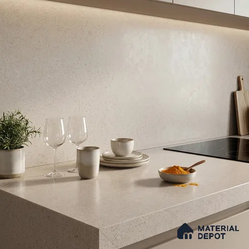 Stone Counter Top Slab TL 12676 Granora Bronze 8 ft x 2.62 ft Full Body Vitrified Matte Finish - 15 mm | Suitable For Counter Top, Dining Table Top & Window Frame