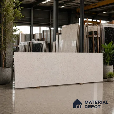 Stone Counter Top Slab TL 12676 Granora Bronze 8 ft x 2.62 ft Full Body Vitrified Matte Finish - 15 mm | Suitable For Counter Top, Dining Table Top & Window Frame