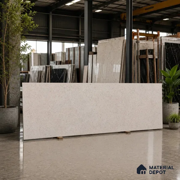 Stone Counter Top Slab TL 12676 Granora Bronze 8 ft x 2.62 ft Full Body Vitrified Matte Finish - 15 mm | Suitable For Counter Top, Dining Table Top & Window Frame