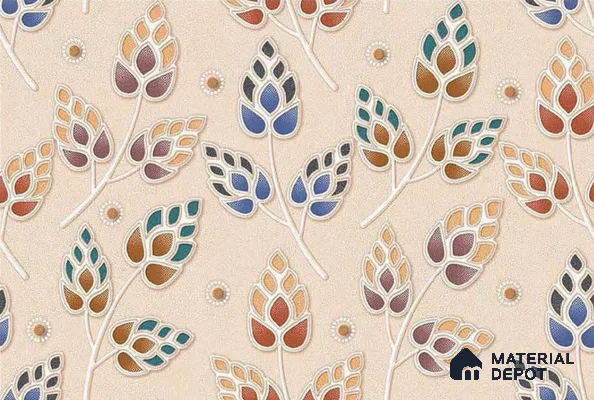 Tropical Look Wall Tile TL 08754 C 18 x 12 inch Glossy Finish Ceramic Tile - 8 mm