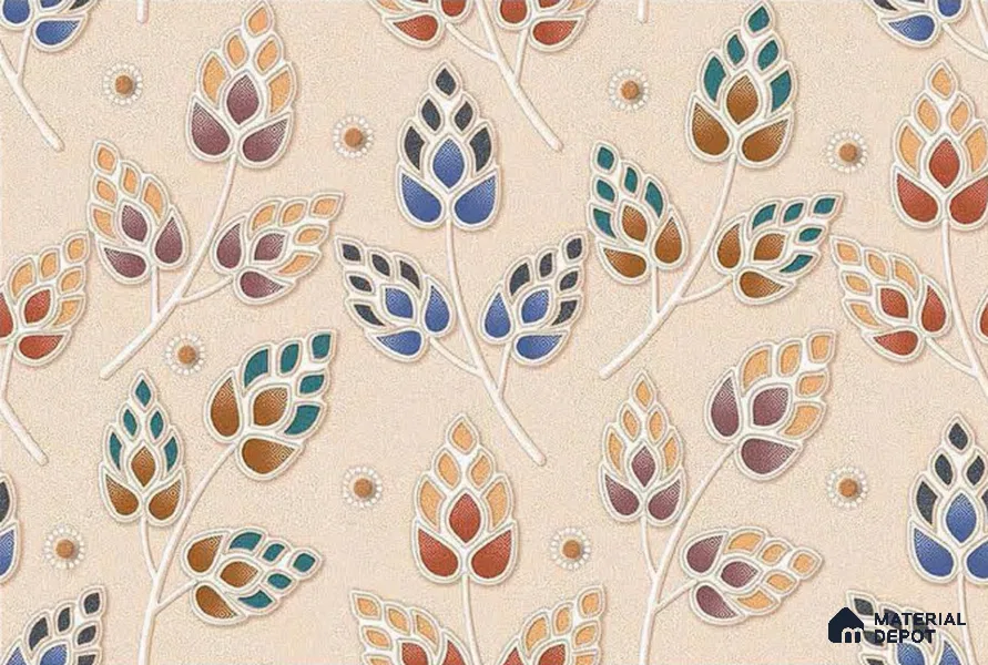 Tropical Look Wall Tile TL 08754 C 18 x 12 inch Glossy Finish Ceramic Tile - 8 mm