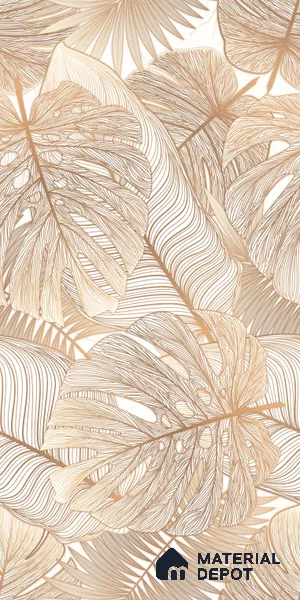 Tropical Wall Tile TL 09606 4 ft x 2 ft Glossy Finish Vitrified Tile - 9 mm | Suitable for Bathroom, Accent/Feature Wall, Dining Area