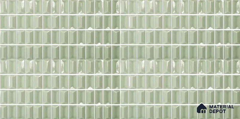 Mosaic Wall Tile TL 10509 C  10 in x 5 in Ceramic Glossy Finish - 11 mm