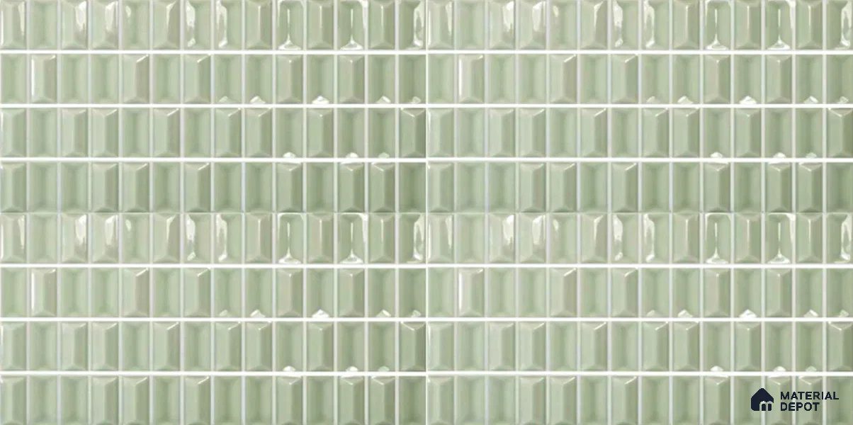 Mosaic Wall Tile TL 10509 C 10 in x 5 in Ceramic Glossy Finish - 11 mm