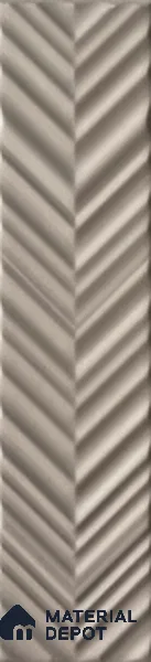 Subway Wall Tile TL 10522 C Chevron Design 8 in x 2 in Ceramic Matte Finish - 9 mm