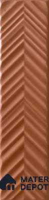 Subway Wall Tile TL 10522 K Chevron Design 8 in x 2 in Ceramic Matte Finish - 9 mm
