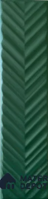 Subway Wall Tile TL 10522 O Chevron Design 8 in x 2 in Ceramic Matte Finish - 9 mm