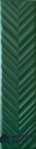 Subway Wall Tile TL 10522 O Chevron Design 8 in x 2 in Ceramic Matte Finish - 9 mm