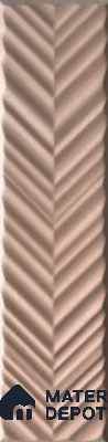 Subway Wall Tile TL 10522 G Chevron Design 8 in x 2 in Ceramic Matte Finish - 9 mm