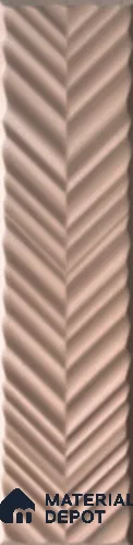 Subway Wall Tile TL 10522 G Chevron Design 8 in x 2 in Ceramic Matte Finish - 9 mm