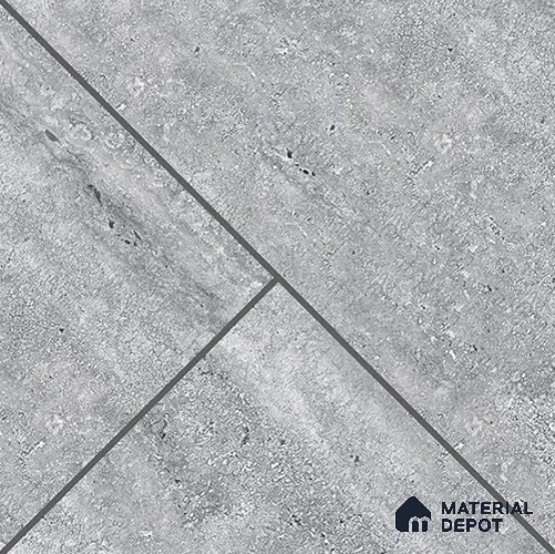 TL 08687 B Grey 1.31 ft x 1.31 ft Matte Finish Vitrified Floor Tile - 11 mm | Pattern Alignment May Vary | 2-3 mm Spacer is Mandatory
