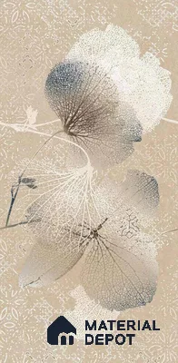 Floral Wall Tile TL 08677 Beige Highlighter 4 ft x 2 ft Matte Finish Vitrified Tile - 9 mm | Suitable for Bathroom, Accent/Feature Wall, Foyer