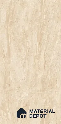 TL 08629 Beige 5.25 ft x 2.62 ft Glossy Finish Vitrified Floor & Wall Tile - 9 mm