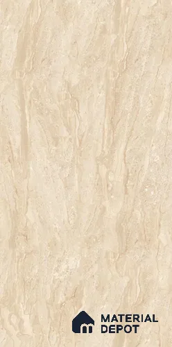 TL 08629 Beige 5.25 ft x 2.62 ft Glossy Finish Vitrified Floor & Wall Tile - 9 mm