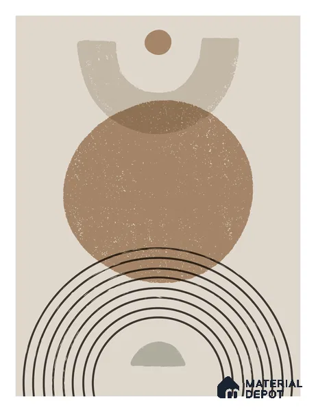 Primitive Harmony Flare | WP 04162 Canvas Texture Finish Abstract Style luxurious Customized size Wallpaper | 250 GSM WP01CNF Paper | (MOQ = 30 Sq. Ft.)