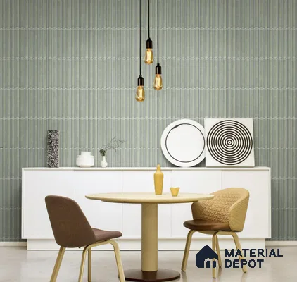 Faux Subway Wall Tile TL 10840 F  1 ft x 1 ft Glossy Finish Ceramic Tile - 9 mm | Please Expect a Slight Variation of Pattern