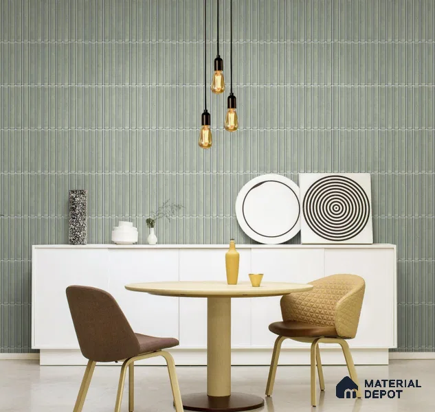 Faux Subway Wall Tile TL 10840 F 1 ft x 1 ft Glossy Finish Ceramic Tile - 9 mm | Please Expect a Slight Variation of Pattern