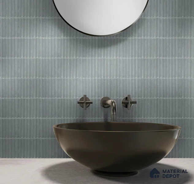 Faux Subway Wall Tile TL 10840 G 1 ft x 1 ft Glossy Finish Ceramic Tile - 9 mm | Please Expect a Slight Variation of Pattern