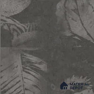 TL 08653 Black Decor 298X298 mm Matte Finish Vitrified Floor & Wall Tile - 12 mm | Random 09