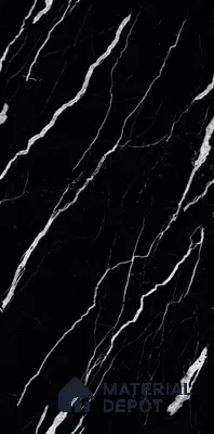 TL 08729 Black 4 ft x 2 ft Glossy Finish Vitrified Floor & Wall Tile - 8.5 mm