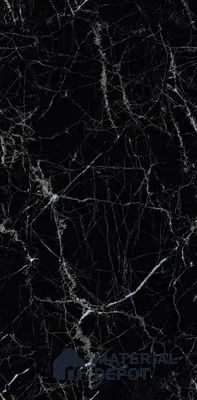 TL 08730 Black 4 ft x 2 ft Glossy Finish Vitrified Floor & Wall Tile - 8.5 mm