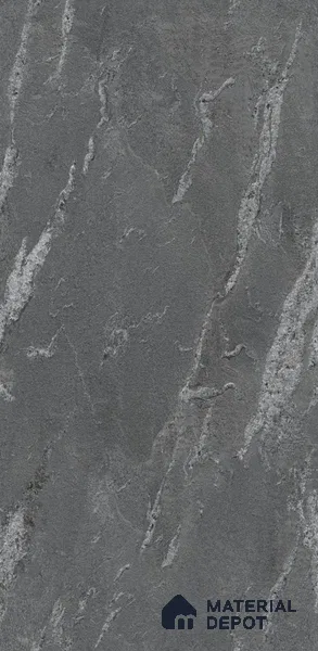 TL 08669 Black 4 ft x 2 ft Matte Finish Vitrified Floor & Wall Tile - 9 mm