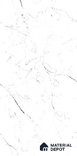 TL 08666 B White 4 ft x 2 ft Matte Finish Vitrified Floor & Wall Tile - 9 mm