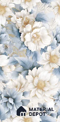 Floral Wall Tile TL 09602 4 ft x 2 ft Glossy Finish Vitrified Tile - 9 mm