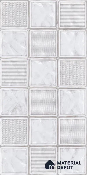 Patterned Look Tile TL 09607 B 4 ft x 2 ft Glossy Finish Vitrified Tile - 9 mm