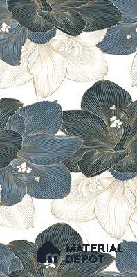 Floral Wall Tile TL 09603 4 ft x 2 ft Glossy Finish Vitrified Tile - 9 mm | Suitable for Bathroom, Accent/Feature Wall, Dining Area