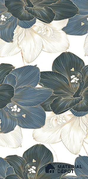 Floral Wall Tile TL 09603 4 ft x 2 ft Glossy Finish Vitrified Tile - 9 mm | Suitable for Bathroom, Accent/Feature Wall, Dining Area