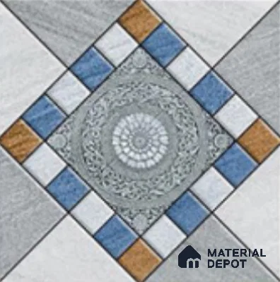 Patterned Look  Tile TL 09678 16x16 inch Matte Finish Vitrified Tile - 12 mm | Pattern Alignment May Vary | 2-3 mm Spacer is Mandatory